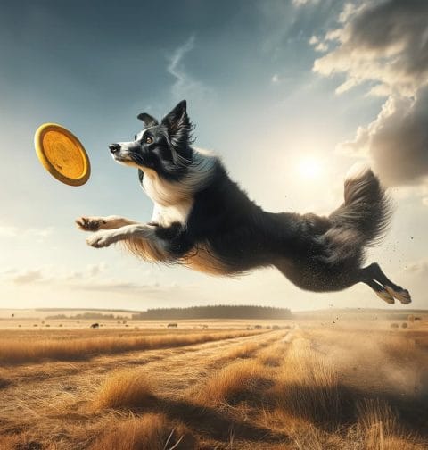 Dog frisbee