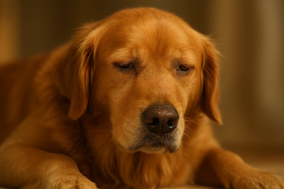 Pies z objawami koronawirusa