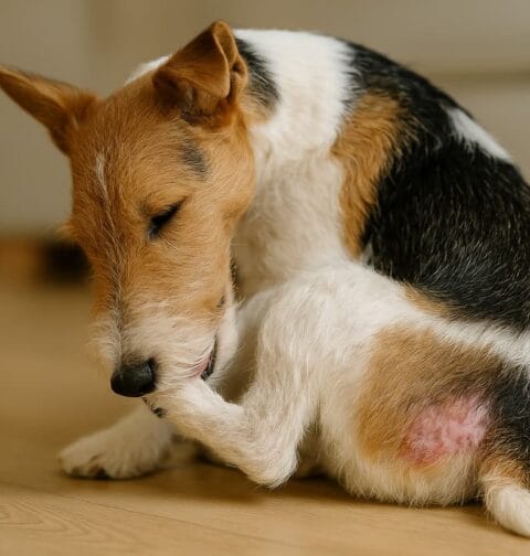 Alergiczne pchle zapalenie skóry u psa