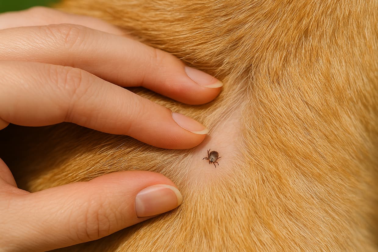Kleszcz u psa