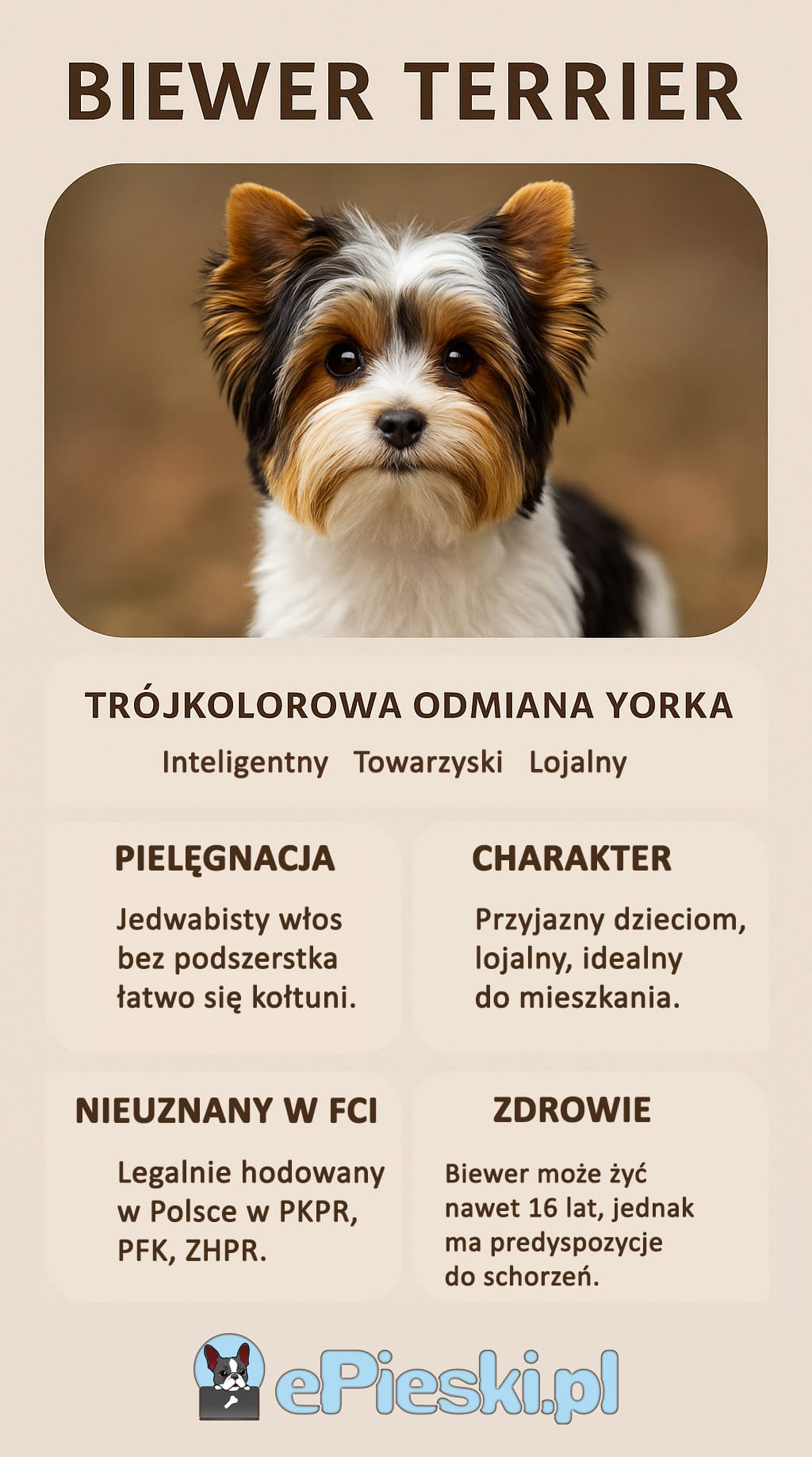 Biewer terrier infografika