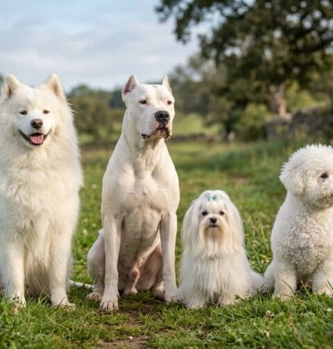 Białe psy